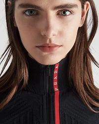 Tech Rec Re-Nylon piqué sports top