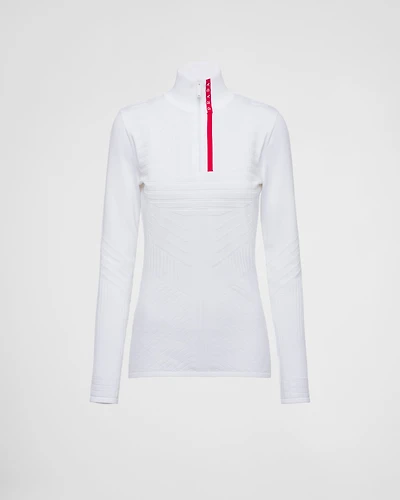 Tech Rec Re-Nylon piqué sports top