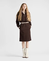 Reversible cotton jersey and Re-Nylon skirt