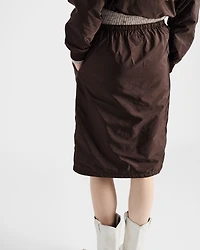 Reversible cotton jersey and Re-Nylon skirt