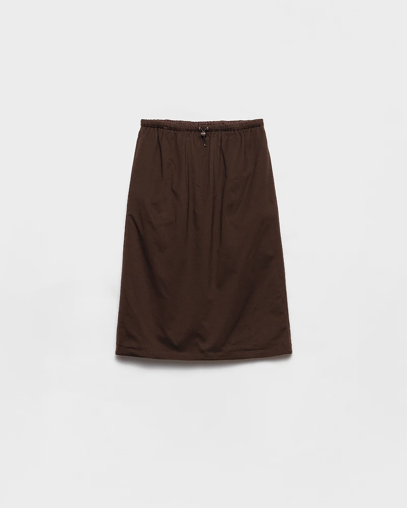 Reversible cotton jersey and Re-Nylon skirt