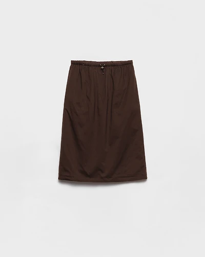 Reversible cotton jersey and Re-Nylon skirt