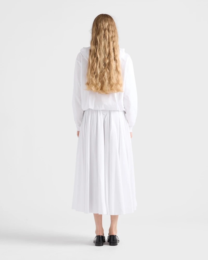 Reversible cotton jersey and Re-Nylon circle skirt
