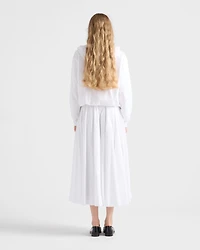 Reversible cotton jersey and Re-Nylon circle skirt