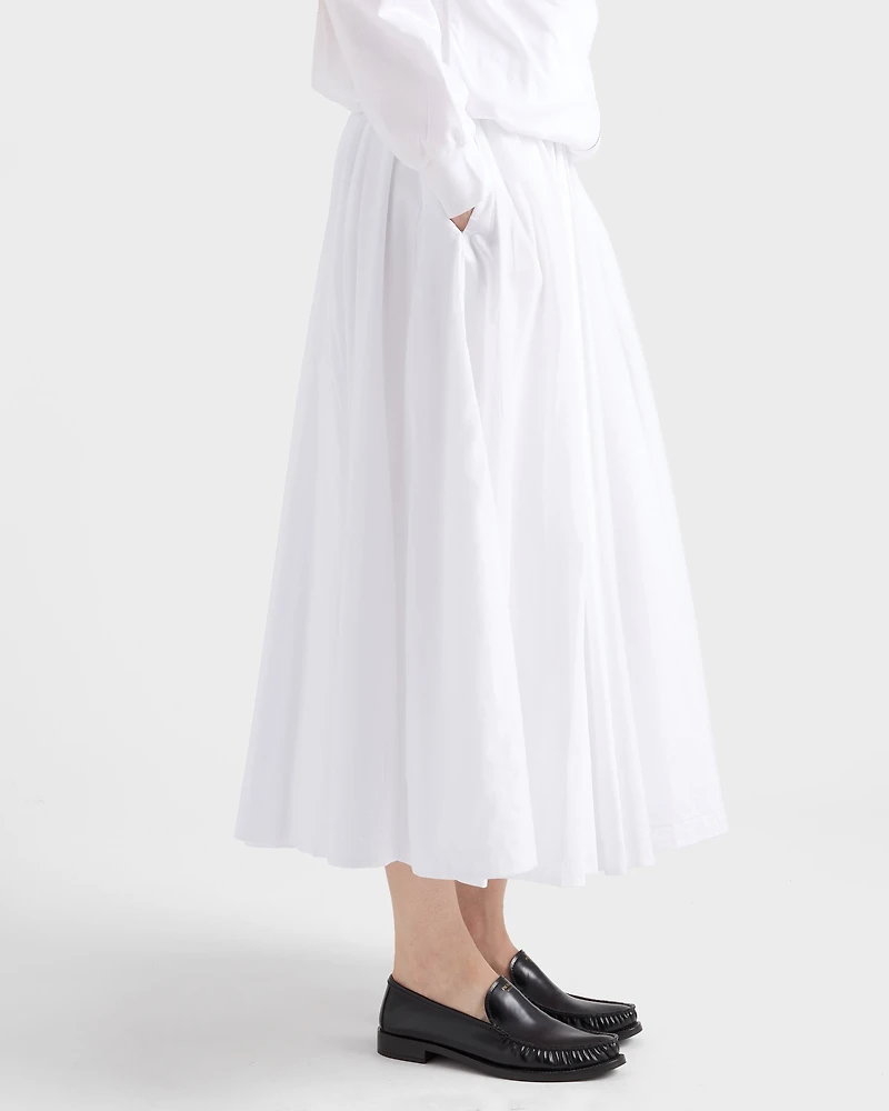 Reversible cotton jersey and Re-Nylon circle skirt