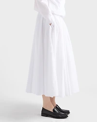 Reversible cotton jersey and Re-Nylon circle skirt