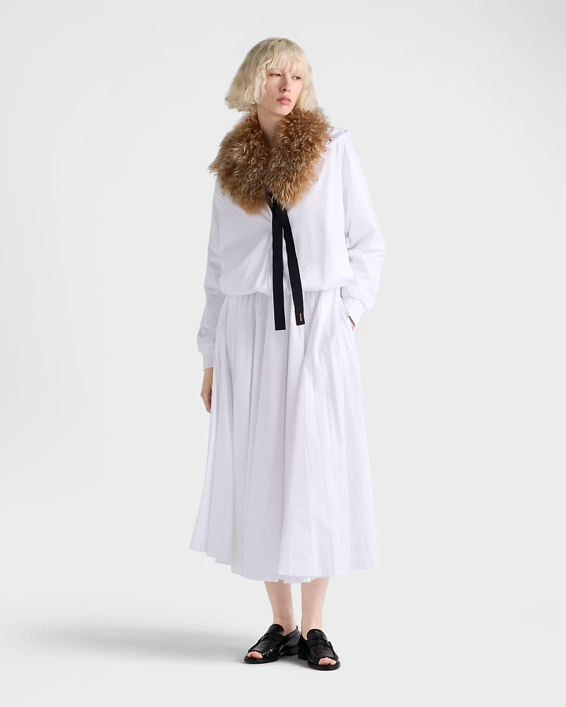 Reversible cotton jersey and Re-Nylon circle skirt
