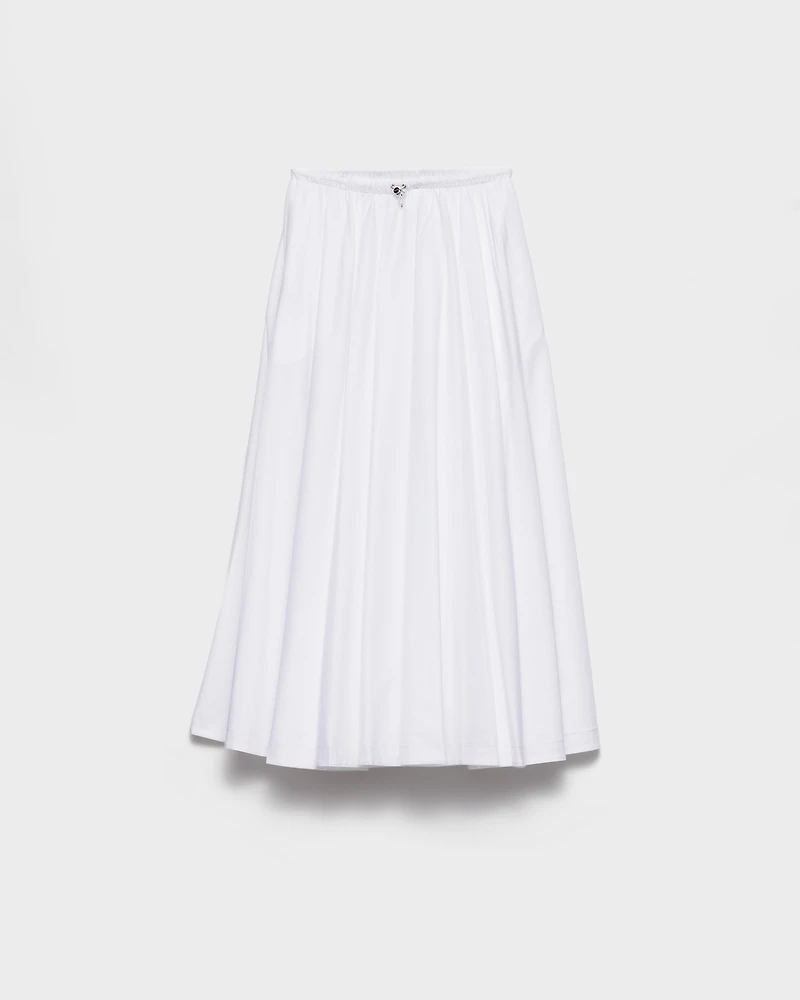 Reversible cotton jersey and Re-Nylon circle skirt
