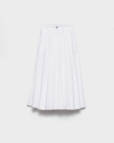 Reversible cotton jersey and Re-Nylon circle skirt