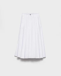 Reversible cotton jersey and Re-Nylon circle skirt