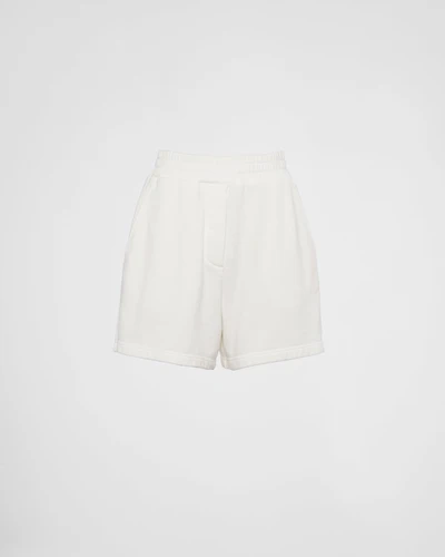 Cotton fleece shorts