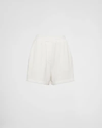 Cotton fleece shorts
