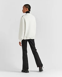 Double jersey crew-neck sweatshirt