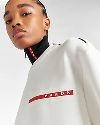 Double jersey crew-neck sweatshirt