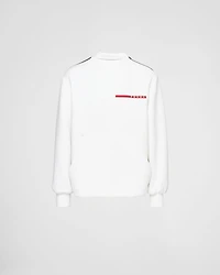 Double jersey crew-neck sweatshirt