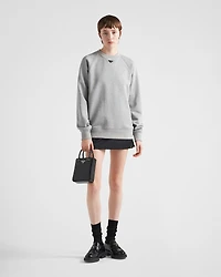 Long-sleeved cotton sweatshirt