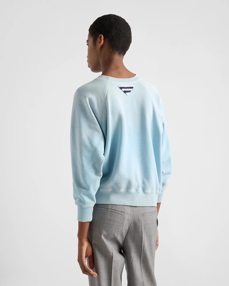 Cotton crew-neck sweatshirt