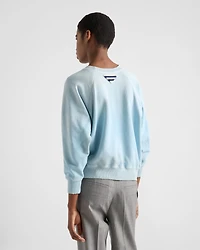 Cotton crew-neck sweatshirt