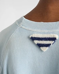Cotton crew-neck sweatshirt