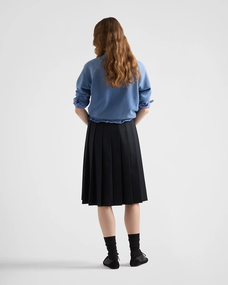 Cotton crew-neck sweatshirt