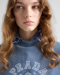 Cotton crew-neck sweatshirt