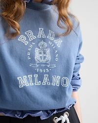 Cotton crew-neck sweatshirt