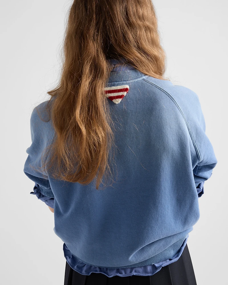Cotton crew-neck sweatshirt
