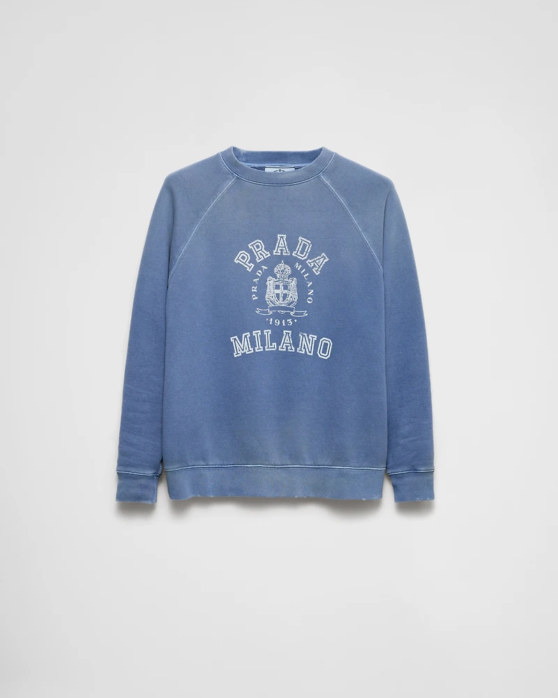 Cotton crew-neck sweatshirt