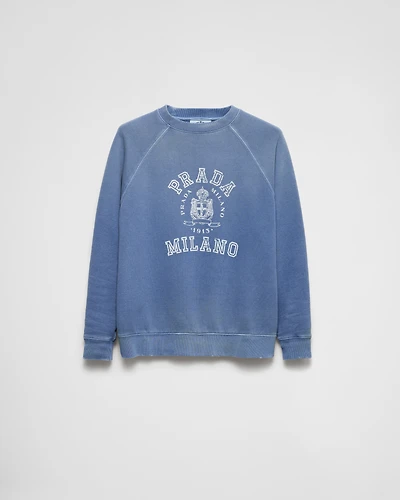 Cotton crew-neck sweatshirt
