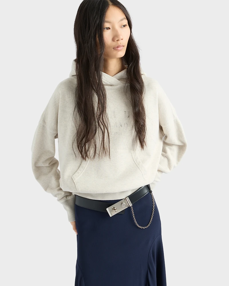 Cotton fleece hoodie