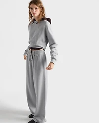 Cotton crew-neck sweatshirt