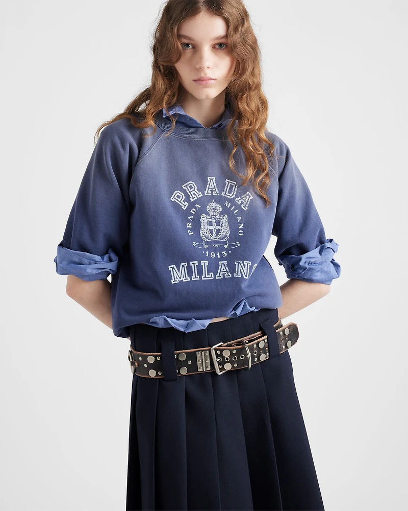 Cotton fleece T-shirt