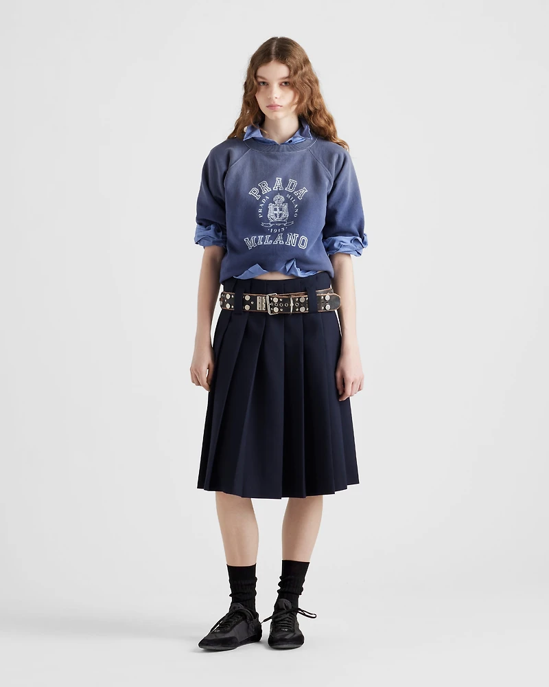 Cotton fleece T-shirt