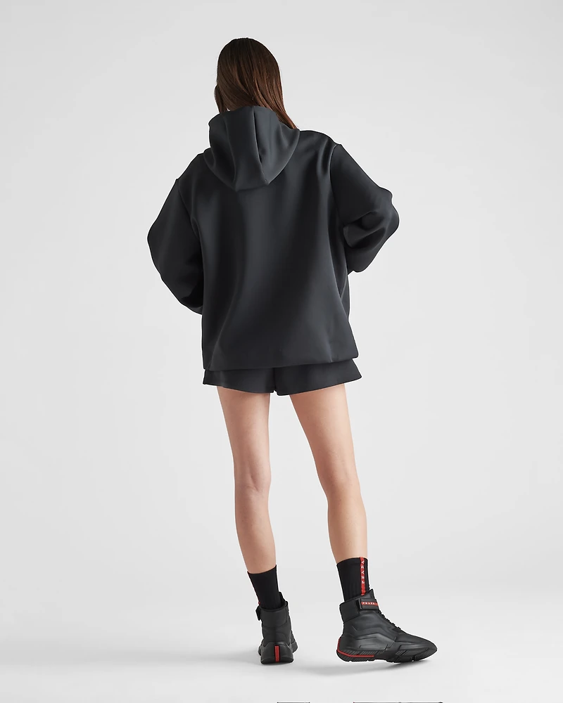 Oversized recycled double jersey sweatshirt