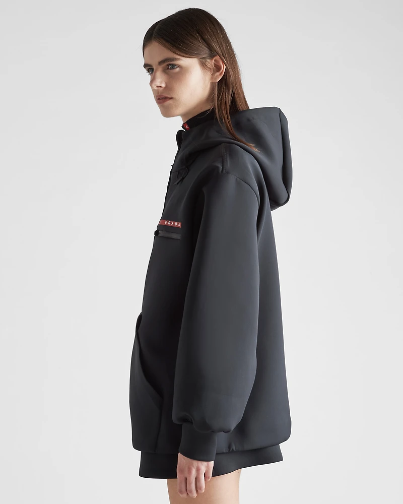 Oversized recycled double jersey sweatshirt
