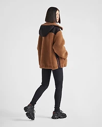 Double fleece and recycled technical fabric jacket