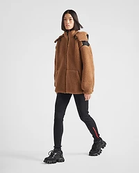 Double fleece and recycled technical fabric jacket