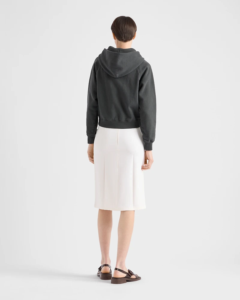 Cotton zipper hoodie
