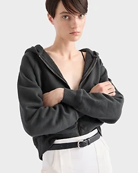 Cotton zipper hoodie