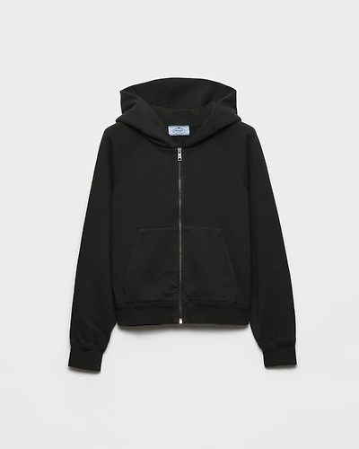 Cotton zipper hoodie