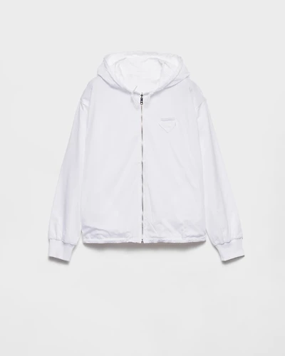 Reversible jersey hoodie