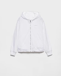 Reversible jersey hoodie