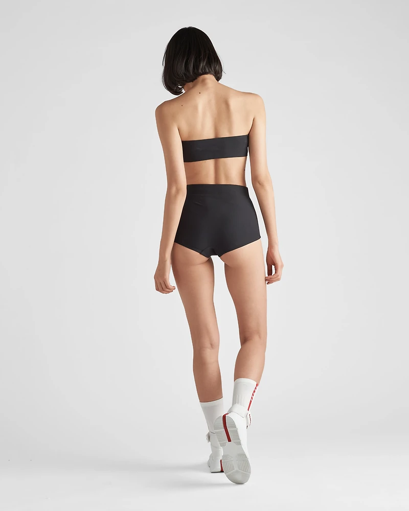 Stretch jersey swimsuit top