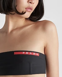 Stretch jersey swimsuit top
