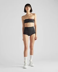 Stretch jersey swim shorts