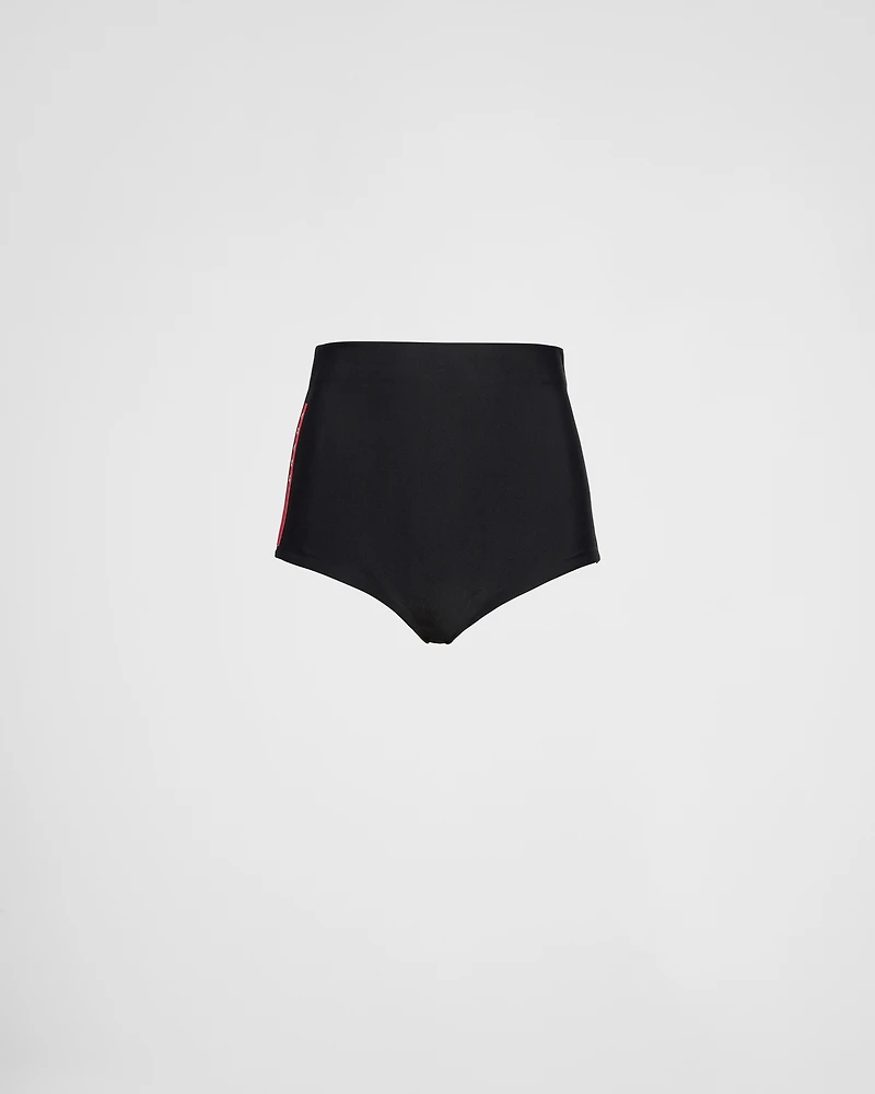 Stretch jersey swim shorts