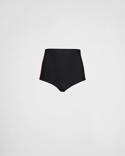 Stretch jersey swim shorts