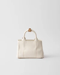 Prada Jardinière mini linen blend bag