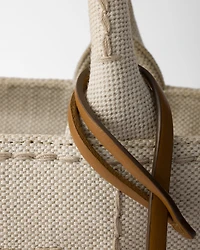 Prada Jardinière mini linen blend bag