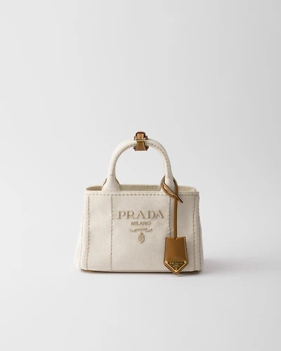 Prada Jardinière mini linen blend bag